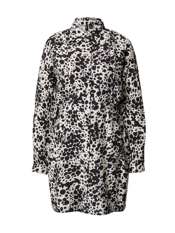 VERO MODA VERO MODA Košulja haljina 'JOSIEDORA'  svijetlosiva / crna