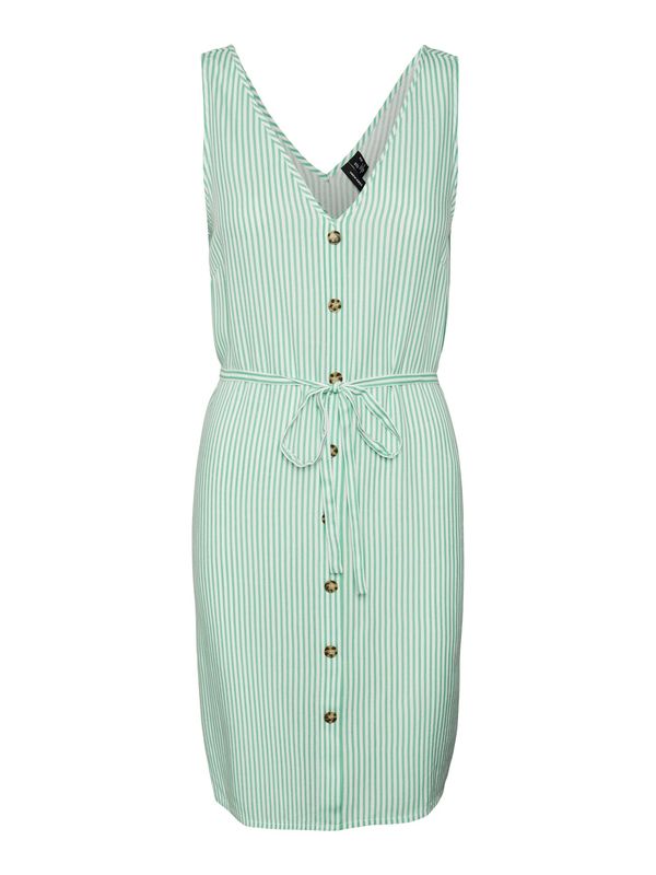 VERO MODA VERO MODA Ljetna haljina 'BUMPY'  žad / bijela