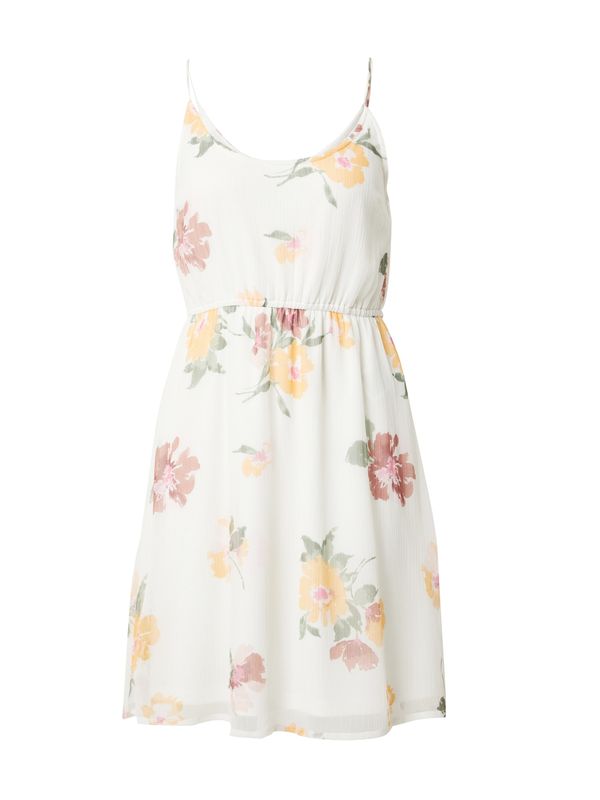 VERO MODA VERO MODA Ljetna haljina 'SMILLA'  zelena / tamno narančasta / boja vina / bijela