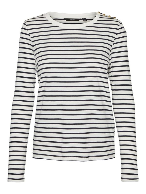 VERO MODA VERO MODA Majica 'LEXIE APRIL'  crna / bijela