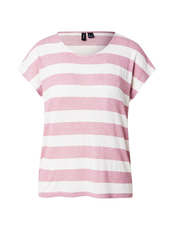 VERO MODA VERO MODA Majica  prljavo roza / bijela