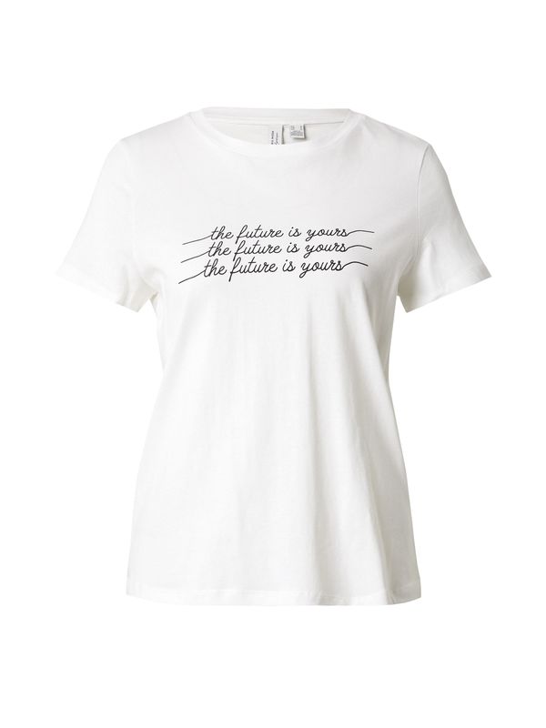 VERO MODA VERO MODA Majica 'VMVIVA'  crna / bijela