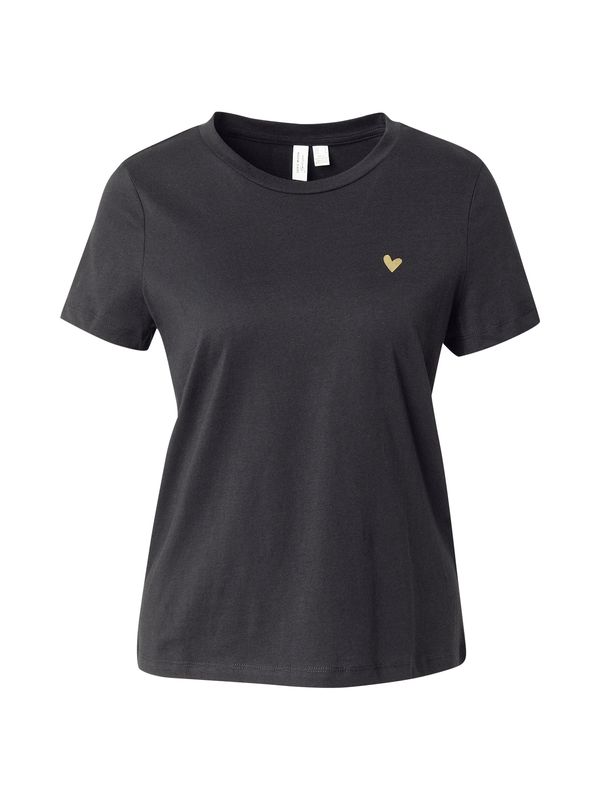 VERO MODA VERO MODA Majica 'VMVIVA'  senf / crna