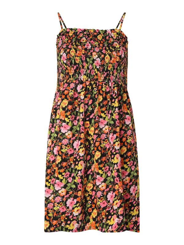 Vero Moda Petite Vero Moda Petite Haljina 'VMPAGE'  zelena / tamno narančasta / roza / crna
