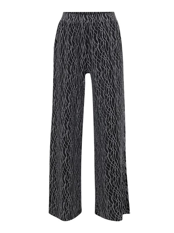 Vero Moda Petite Vero Moda Petite Hlače 'KANZ'  siva / crna