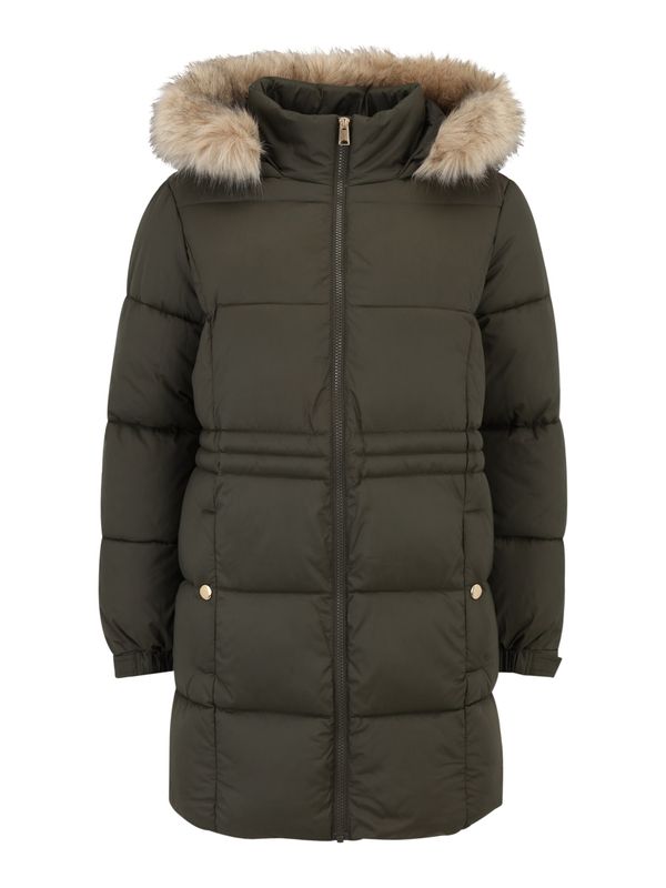 Vero Moda Petite Vero Moda Petite Zimski kaput 'VMPINAR'  smeđa melange / tamno zelena
