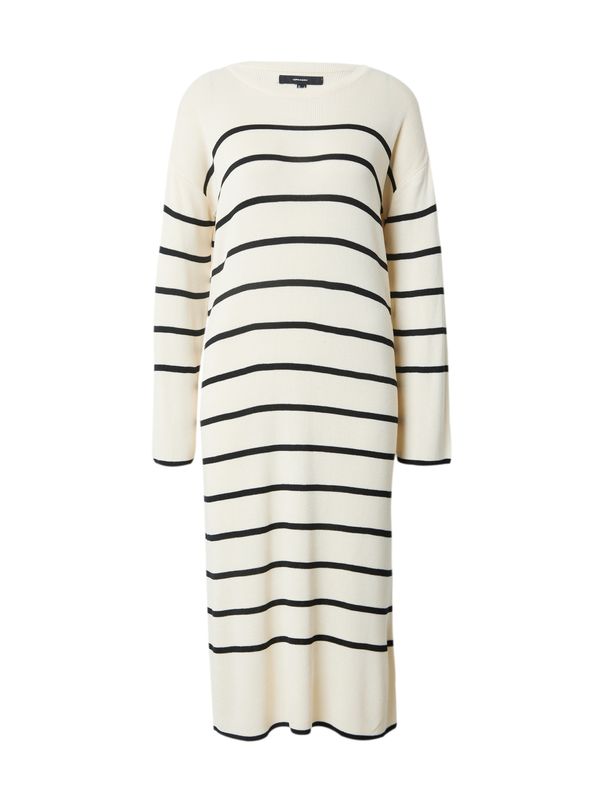 VERO MODA VERO MODA Pletena haljina 'Joana'  bež / crna