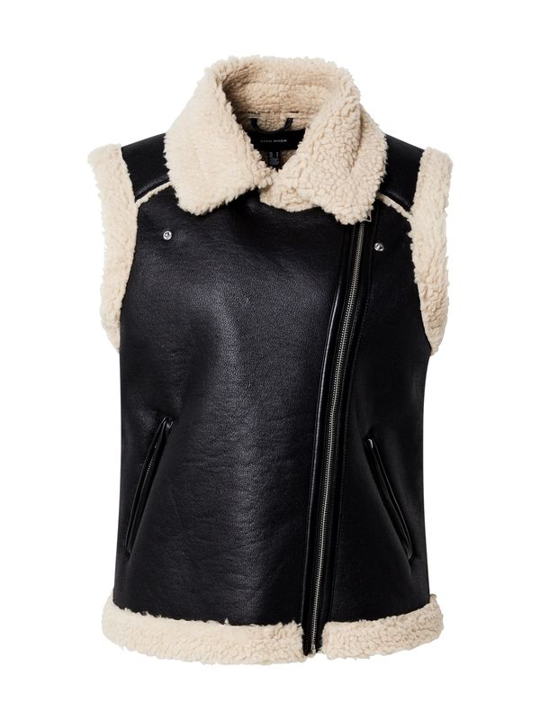 VERO MODA VERO MODA Prsluk 'VMKAY'  crna / vuneno bijela