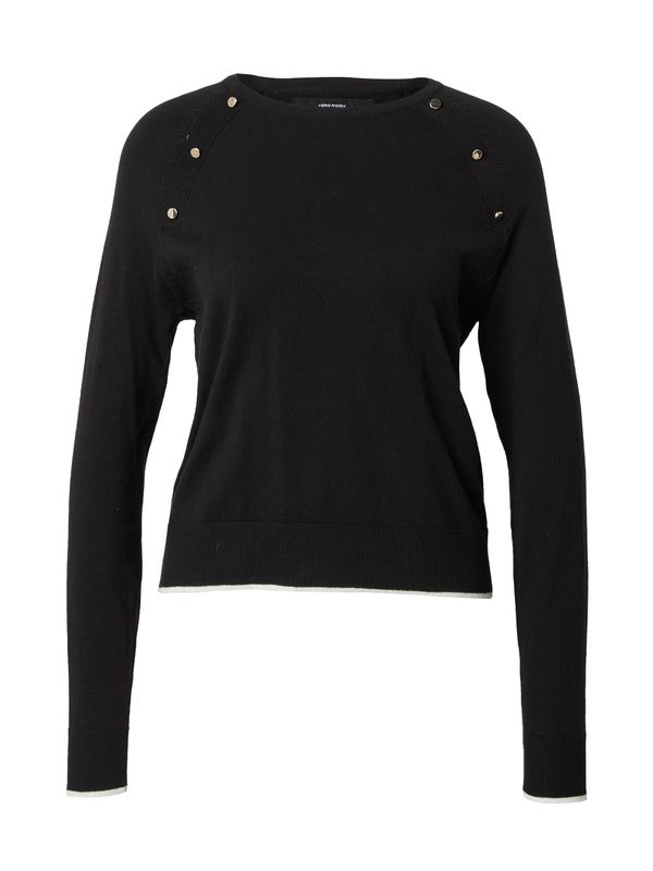 VERO MODA VERO MODA Pulover 'ALMA'  crna / bijela