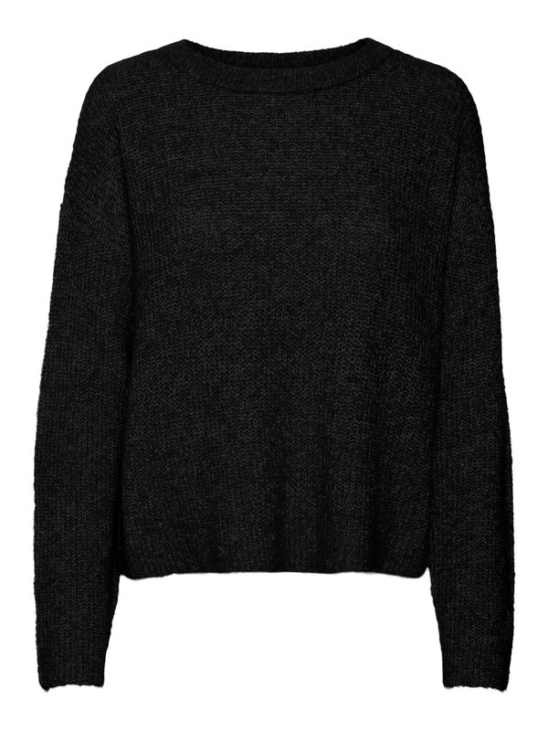 VERO MODA VERO MODA Pulover 'MILI'  crna melange