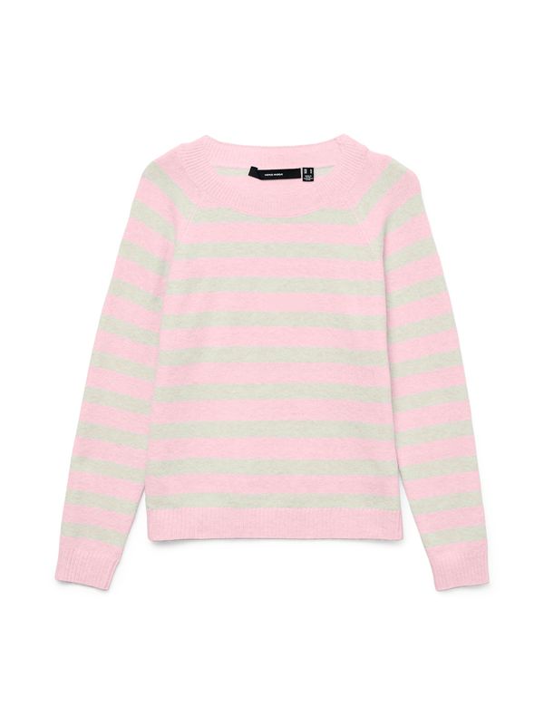 VERO MODA VERO MODA Pulover 'VMDoffy'  siva melange / roza