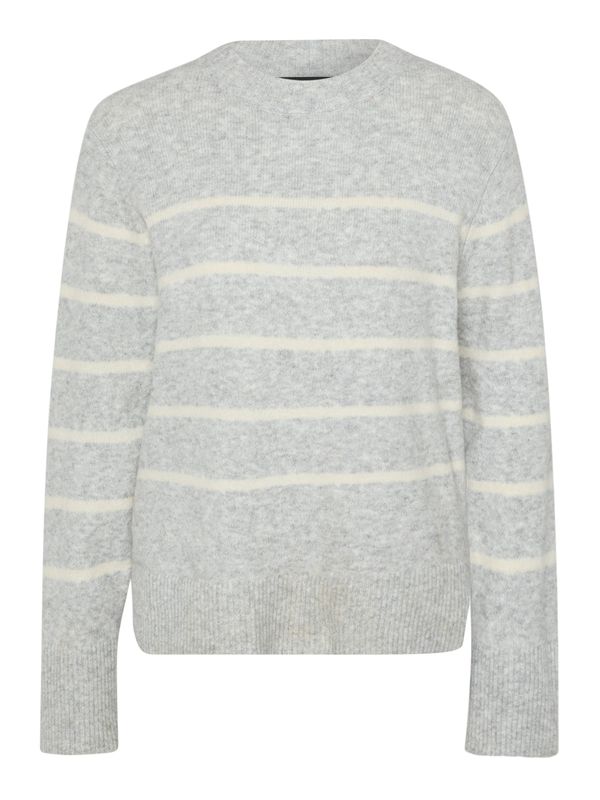 VERO MODA VERO MODA Pulover 'VMFLAWLESS'  bež / siva melange