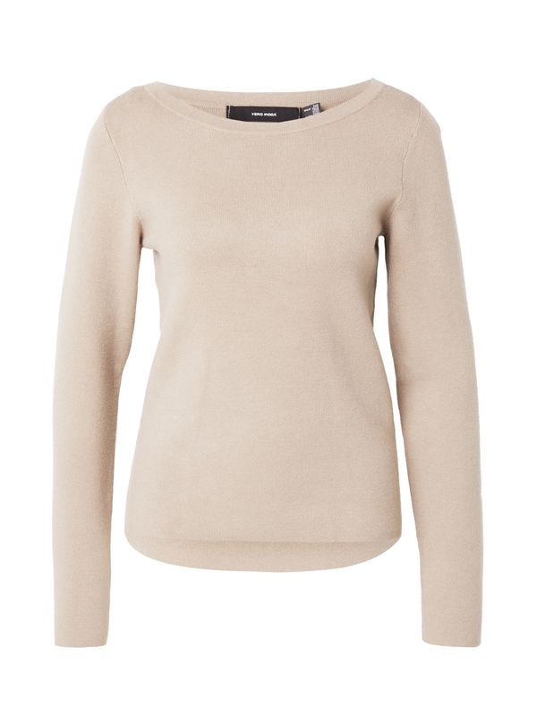 VERO MODA VERO MODA Pulover 'VMGOLD NEEDLE'  tamno bež