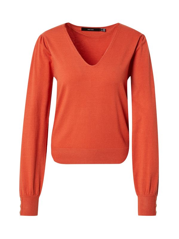VERO MODA VERO MODA Pulover 'VMHOLLYKARIS'  narančasto crvena
