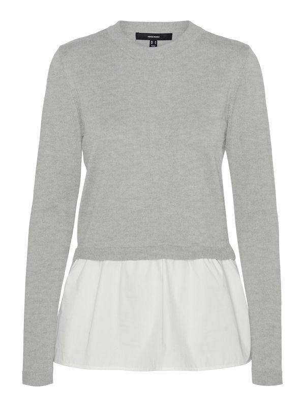 VERO MODA VERO MODA Pulover 'VMJOSE'  siva / bijela