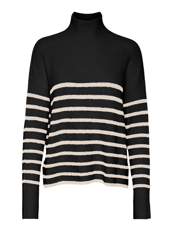 VERO MODA VERO MODA Pulover 'VMMarina'  crna / bijela