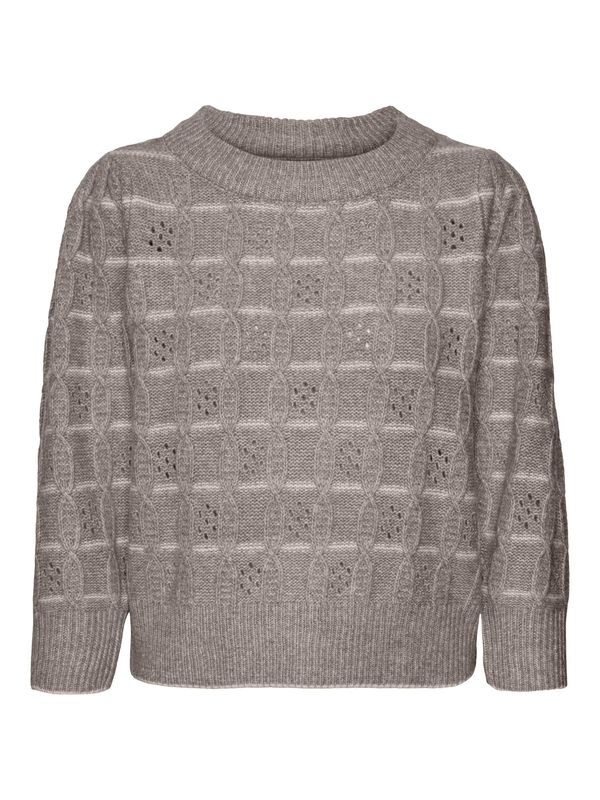 VERO MODA VERO MODA Pulover 'VMNewleonor'  bež siva