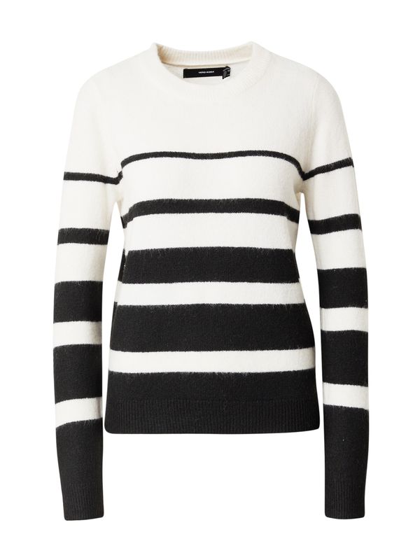 VERO MODA VERO MODA Pulover 'VMPLAZA'  svijetlobež / crna