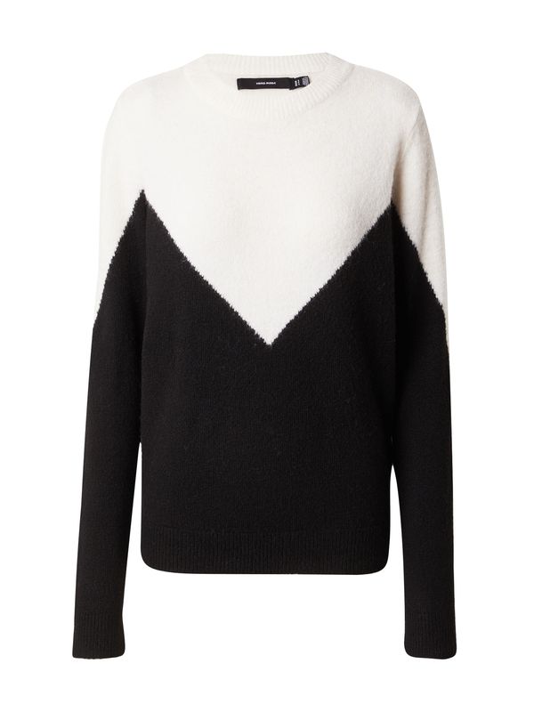 VERO MODA VERO MODA Pulover 'VMPlaza'  svijetlobež / crna