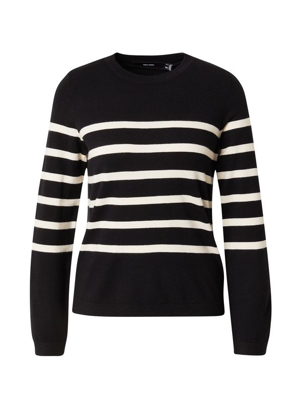 VERO MODA VERO MODA Pulover 'VMSABA'  crna / bijela