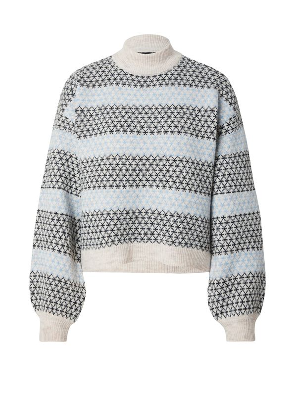 VERO MODA VERO MODA Pulover 'VMTRIXIE'  bež / svijetloplava / crna