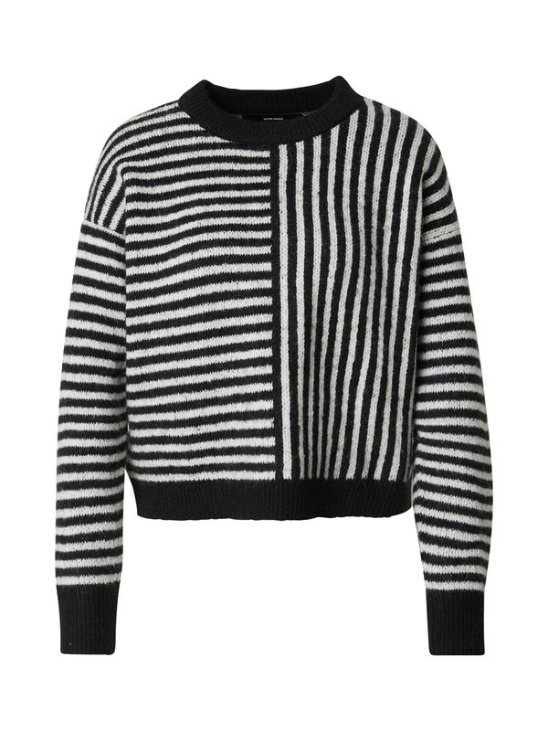 VERO MODA VERO MODA Pulover 'VMUranus'  ecru/prljavo bijela / crna