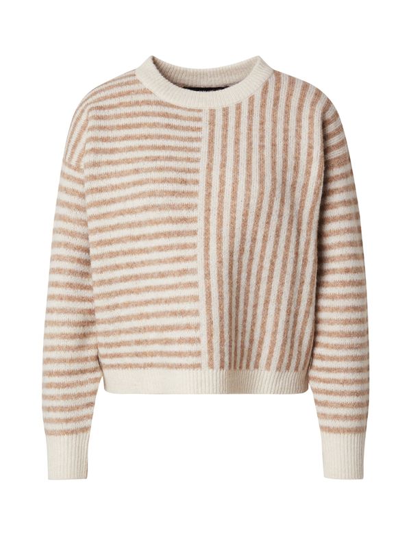 VERO MODA VERO MODA Pulover 'VMUranus'  svijetlobež / tamno bež