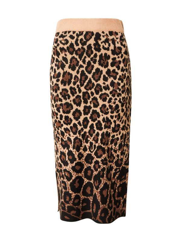 VERO MODA VERO MODA Suknja 'VMWHITNEY'  bež / smeđa / crna
