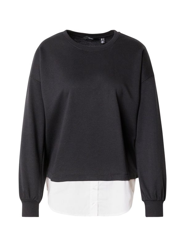 VERO MODA VERO MODA Sweater majica 'VMYOYO'  crna / bijela