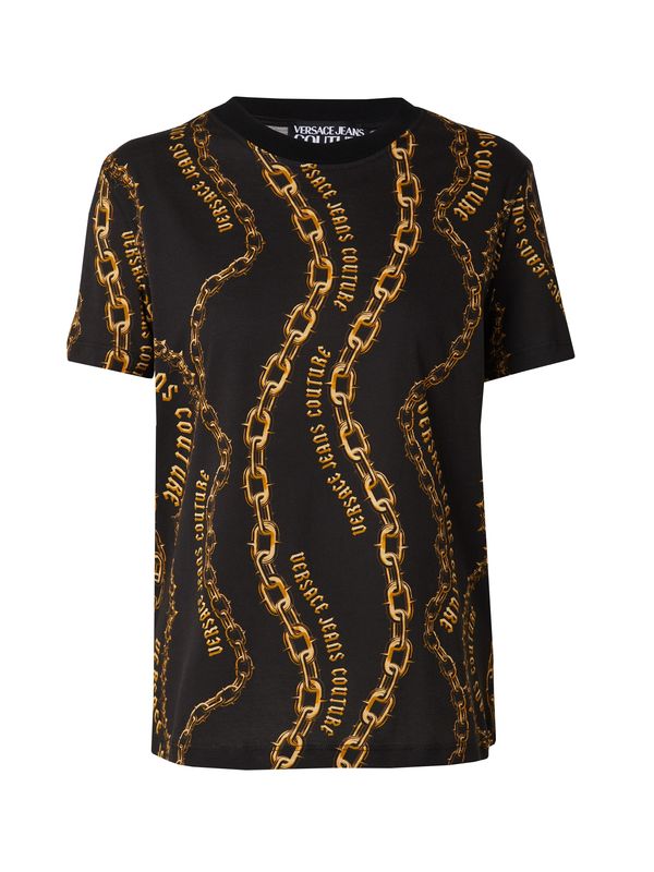 Versace Jeans Couture Versace Jeans Couture Majica  narančasta / crna