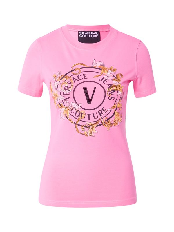 Versace Jeans Couture Versace Jeans Couture Majica  zlatna / roza / crna