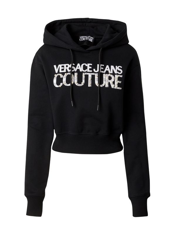Versace Jeans Couture Versace Jeans Couture Sweater majica  crna / bijela