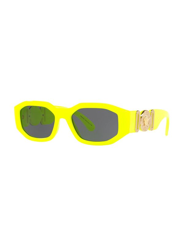 VERSACE VERSACE Sunčane naočale 'SPRITZGUSS UNISEX SONNE'  žuta / crna
