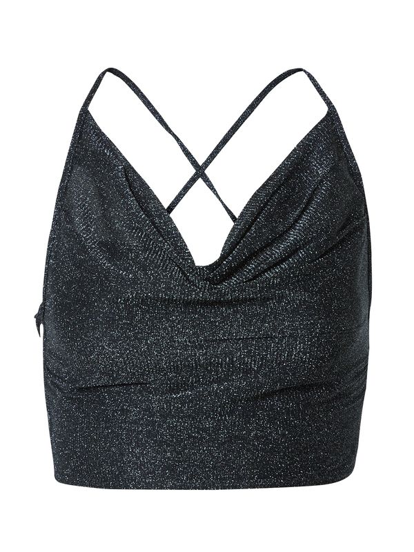 VIERVIER VIERVIER Top 'Grace'  crna / srebro
