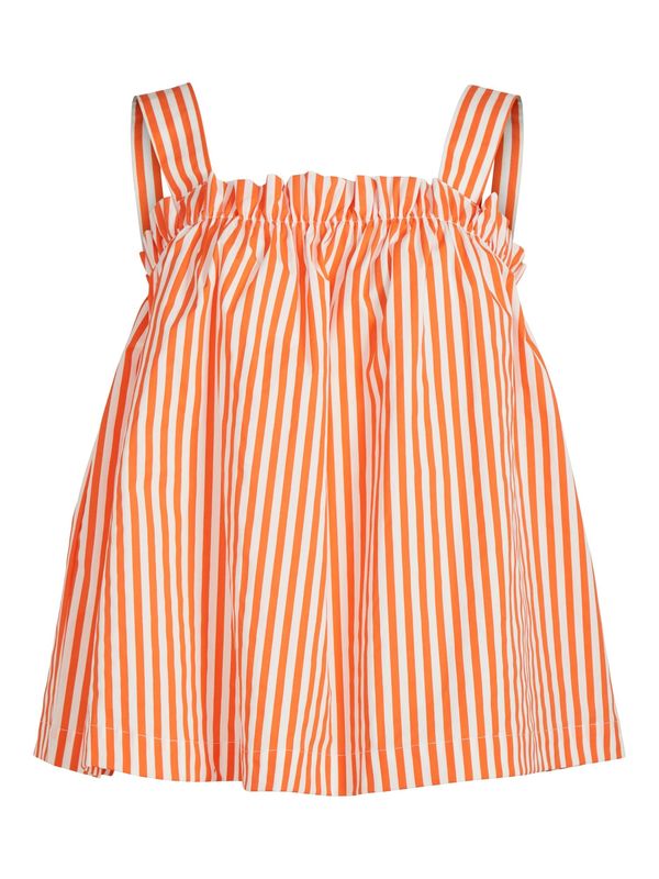 VILA VILA Top 'FIKA'  mandarina / bijela