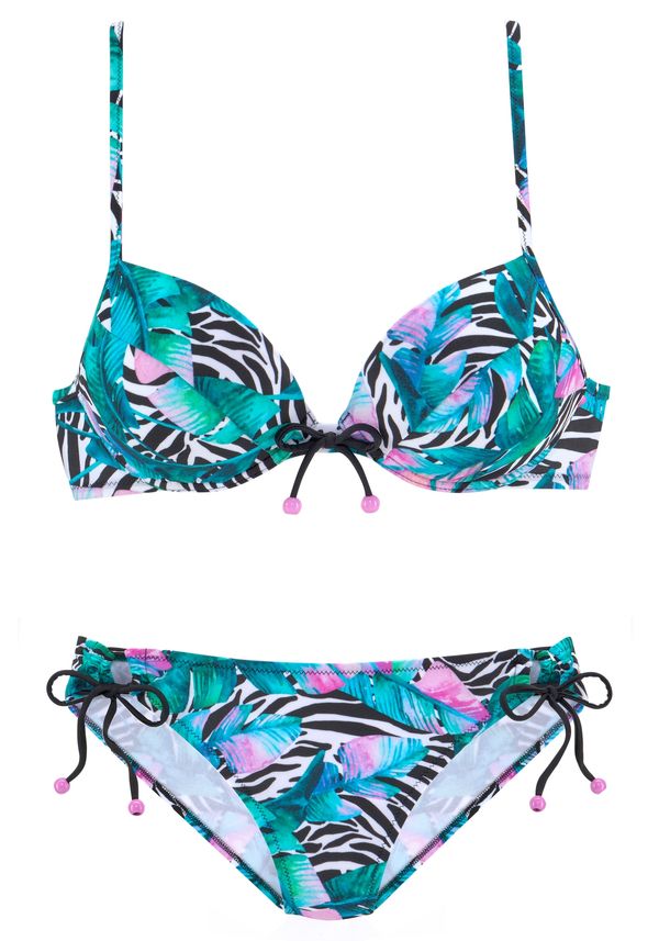 VIVANCE VIVANCE Bikini  žad / roza / crna / bijela