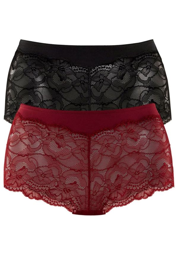 VIVANCE VIVANCE Hipster gaćice  tamno crvena / crna