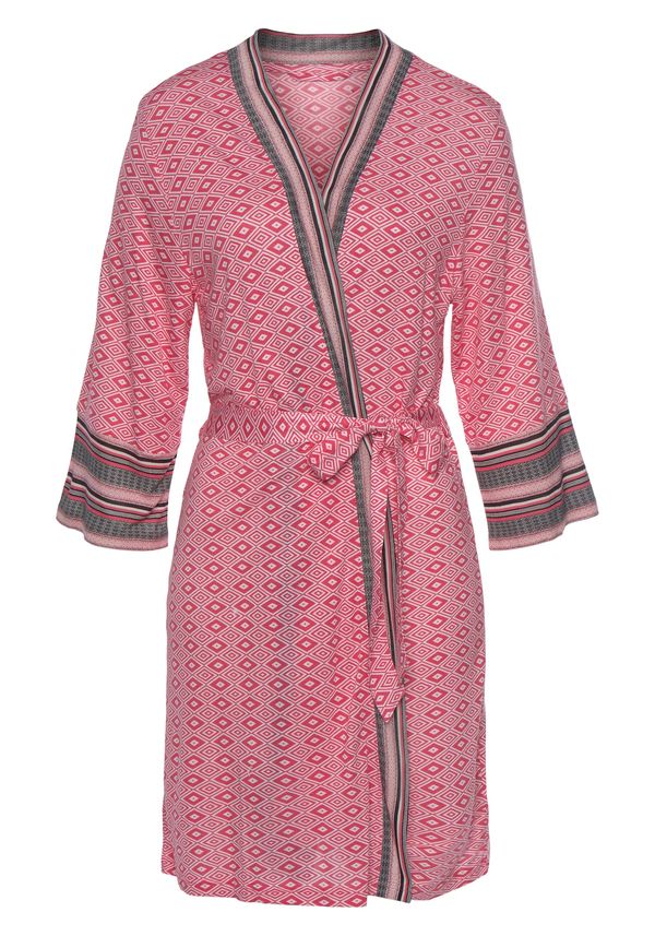 VIVANCE VIVANCE Kućni ogrtač 'Dreams'  roza / rosé / crna / bijela