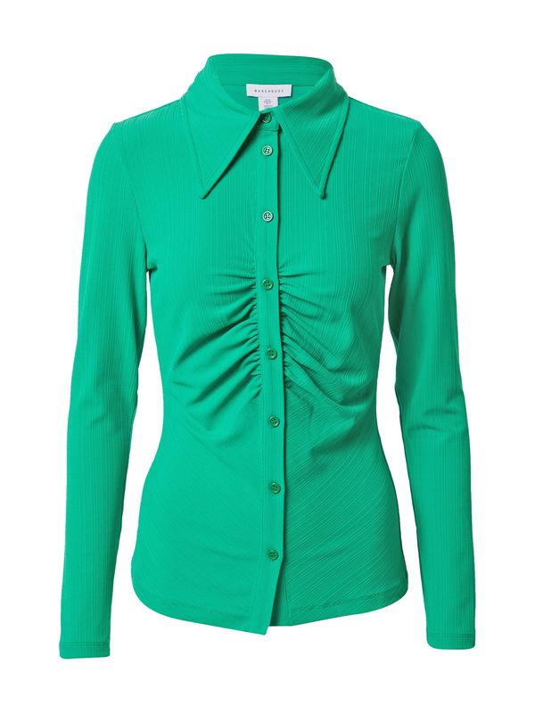 Warehouse Warehouse Bluza  zelena / bijela