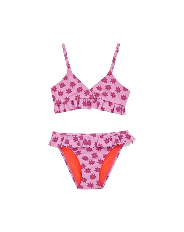WE Fashion WE Fashion Bikini  ljubičasta / tamno ljubičasta / svijetlocrvena