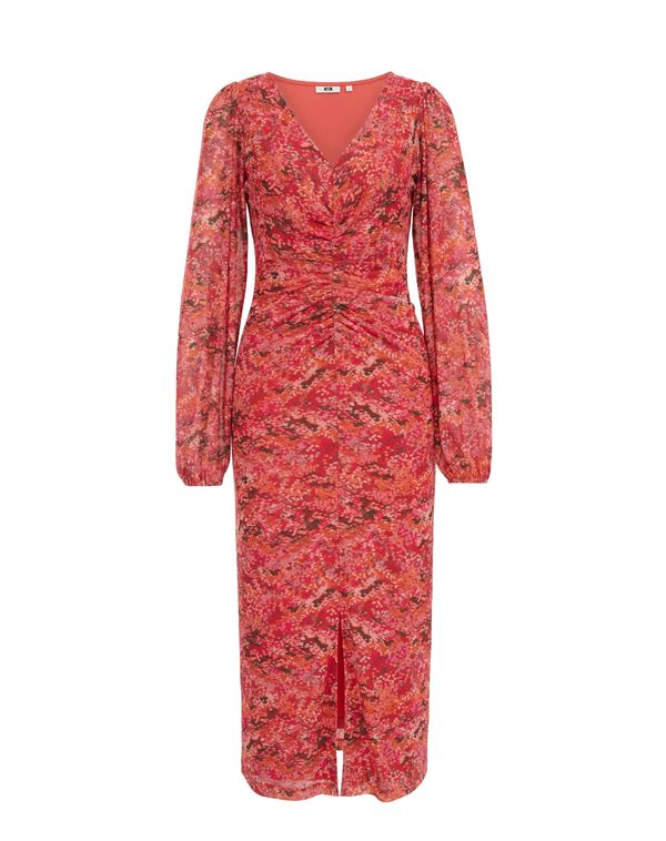 WE Fashion WE Fashion Haljina  miks boja / crvena melange