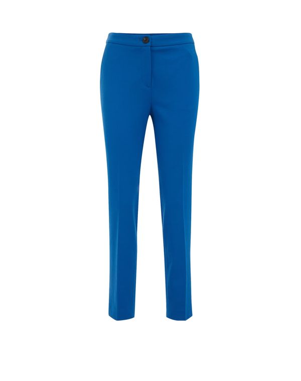 WE Fashion WE Fashion Hlače na crtu  kobalt plava