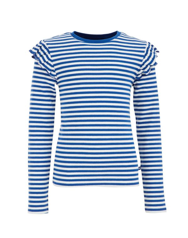 WE Fashion WE Fashion Majica  kobalt plava / bijela