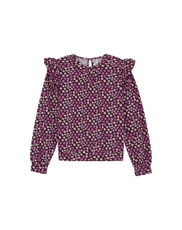 WE Fashion WE Fashion Majica  ljubičasta / roza / crna