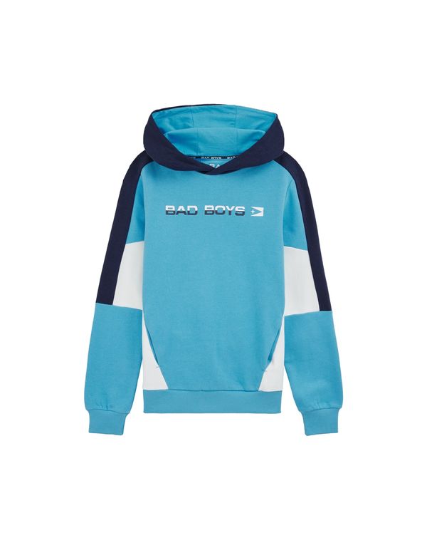 WE Fashion WE Fashion Sweater majica  mornarsko plava / azur / bijela