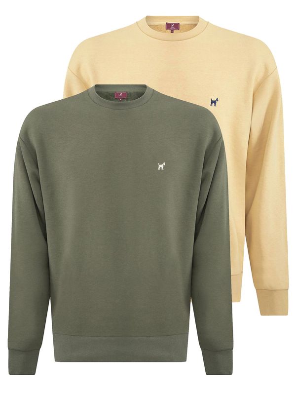 Williot Williot Sweater majica  kaki / miks boja