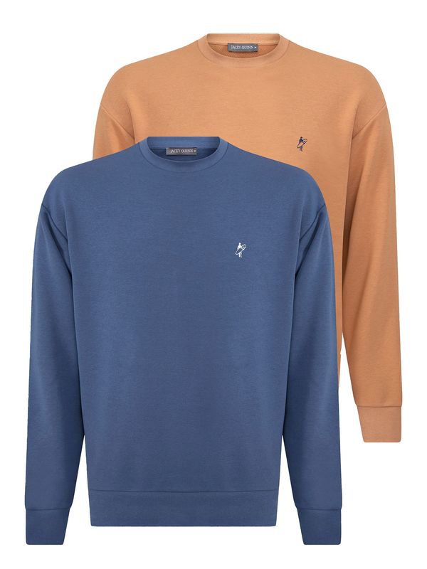 Williot Williot Sweater majica  plava / svijetlosmeđa