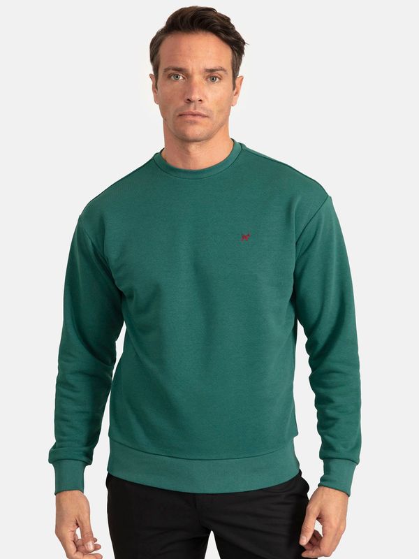 Williot Williot Sweater majica  zelena / petrol