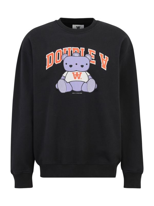WOOD WOOD WOOD WOOD Sweater majica 'Noel Bear'  antracit siva / lavanda / tamno narančasta / bijela