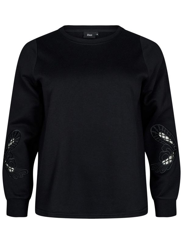 Zizzi Zizzi Sweater majica 'Catilda'  crna